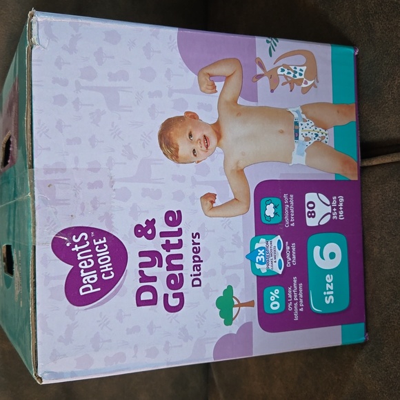 Parents Choice Dry & Gentle Diapers Size 6 - 80 count - Picture 3 of 6